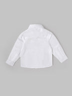 Popees Baby Boys White Full Sleeve Formal Shirt| 9 Months to 4 Years