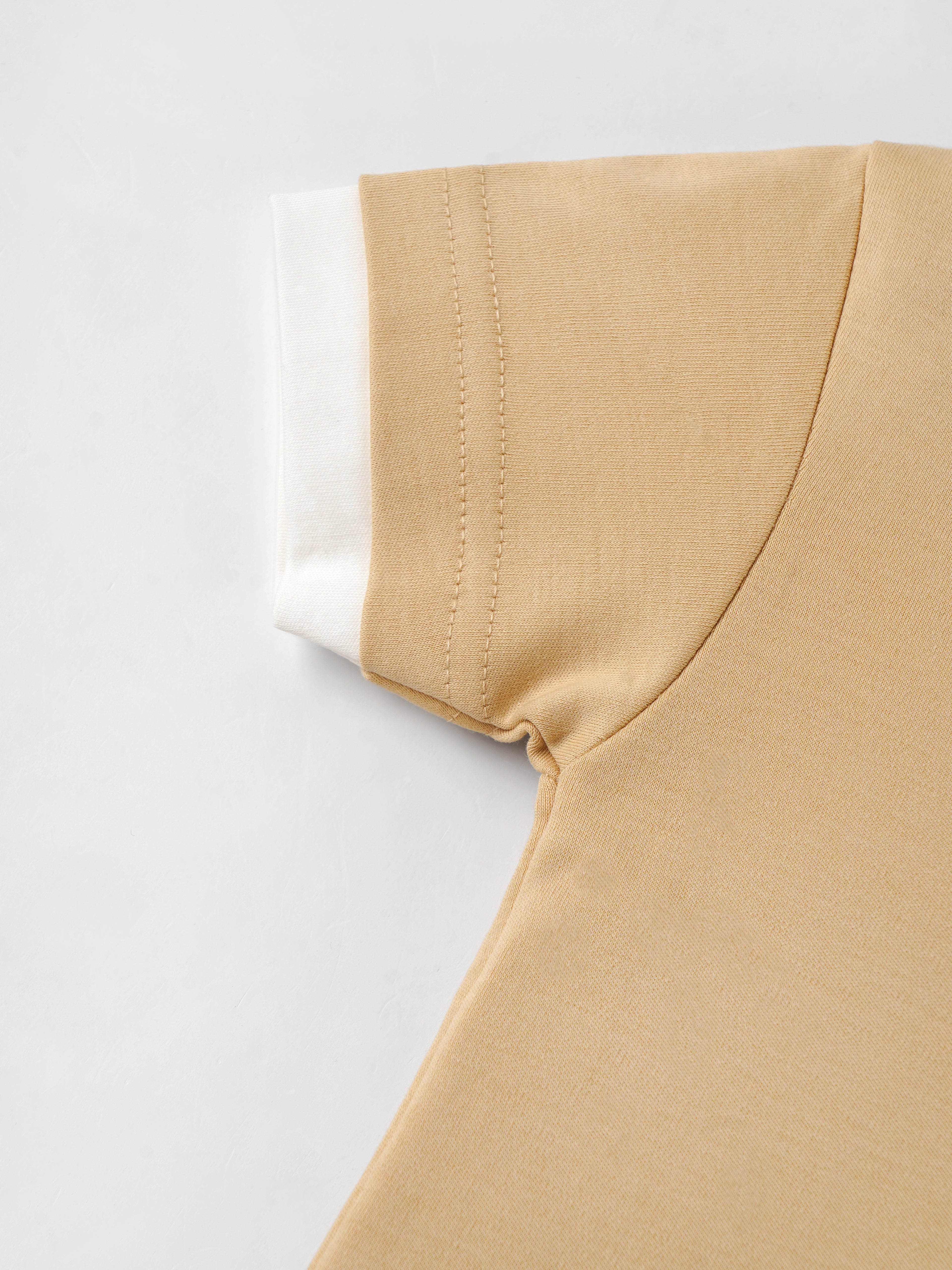 Popees Baby Boys Printed Pocket T-Shirt| Beige| 9 Months To 4 Years