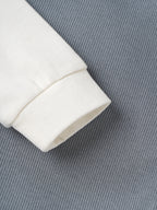 Popees Baby Boys Hooded Sweatshirt | Soft Full Sleeve Cotton Hoodie with Embroidery | Grey & White | 9 Months - 4 Years