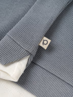 Popees Baby Boys Hooded Sweatshirt | Soft Full Sleeve Cotton Hoodie with Embroidery | Grey & White | 9 Months - 4 Years