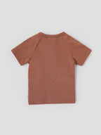 Popees Baby Boys Cotton Half Sleeve T-Shirt| Brown| 9 Months To 4 Years