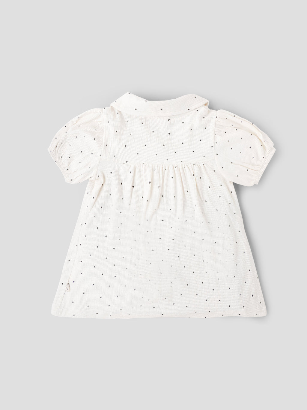 Popees Baby Girls Heart Print Cotton Dress| 9 Months to 4 Years