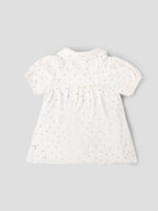 Popees Baby Girls Heart Print Cotton Dress| 9 Months to 4 Years