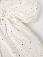 Popees Baby Girls Heart Print Cotton Dress| 9 Months to 4 Years