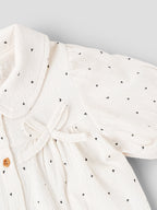 Popees Baby Girls Heart Print Cotton Dress| 9 Months to 4 Years