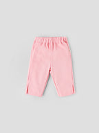 Popees Baby Girls Cotton Knit Pants| Pink| 9 Months To 4 Years