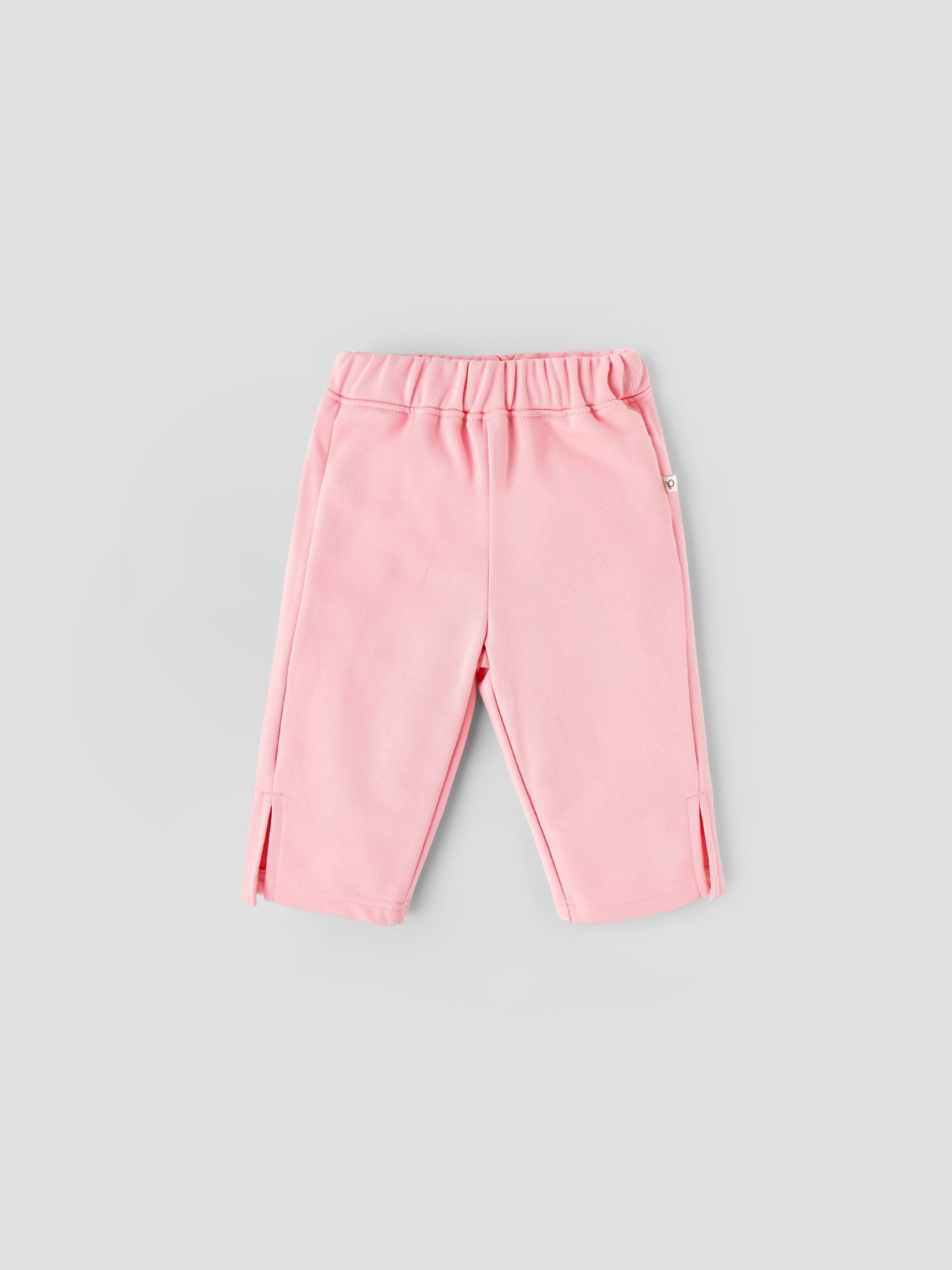 Popees Baby Girls Cotton Knit Pants| Pink| 9 Months To 4 Years