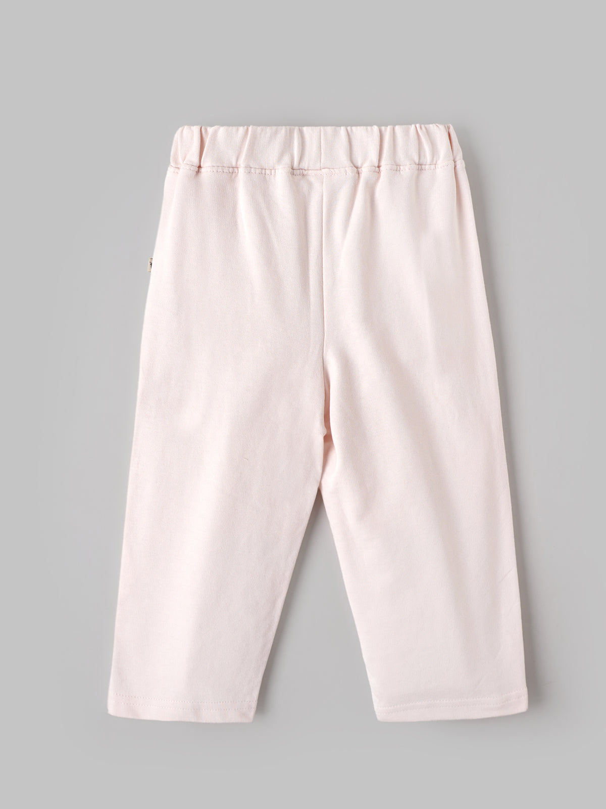 Popees Baby Girls Soft & Comfortable Full Length Pants|Elastic Waistband with Side Slit Detail|9 Months -4 Years