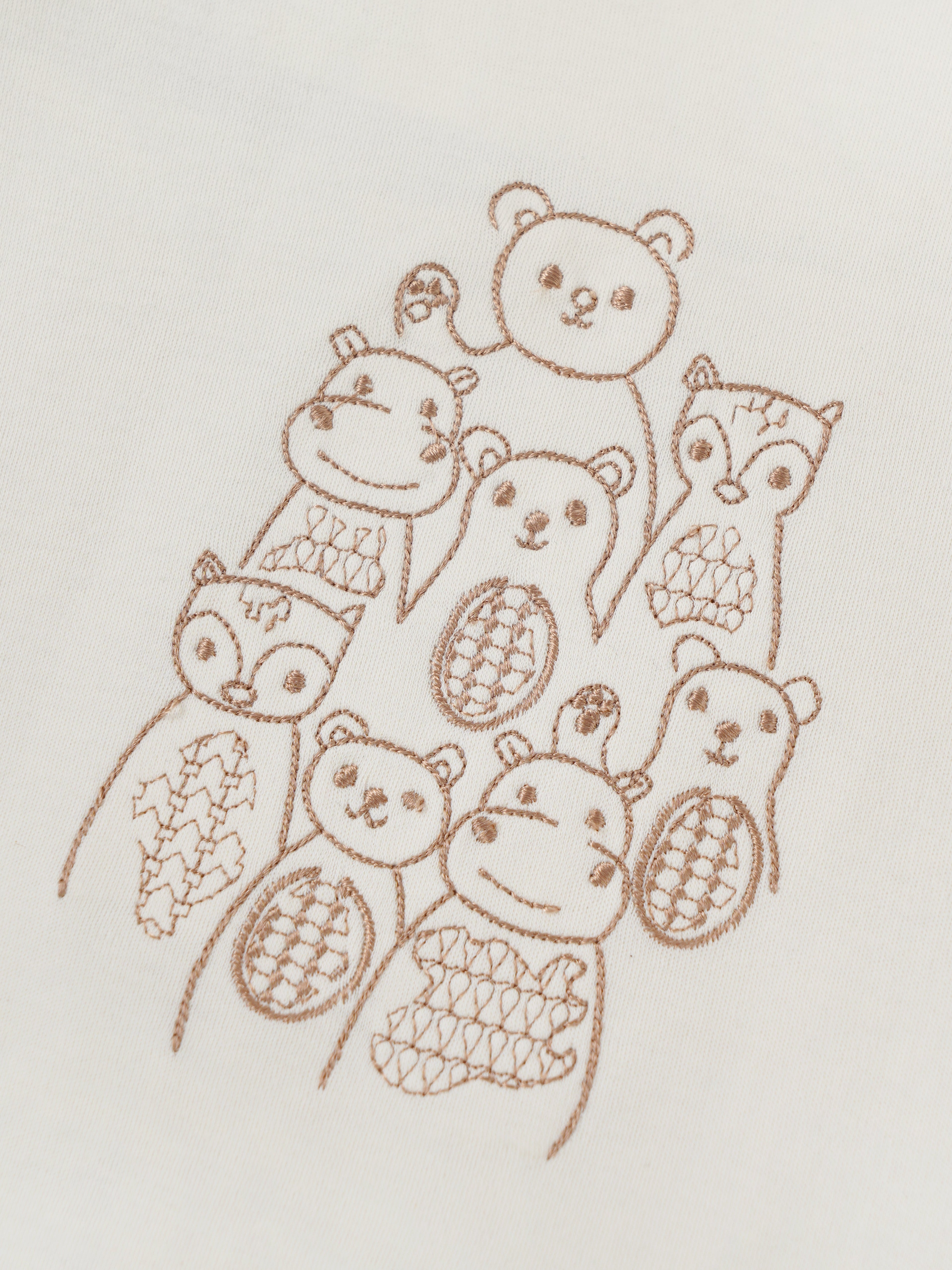 Popees Baby Girls Puff Sleeves Cotton Printed T-Shirt| Cream| 9 Months To 4 Years