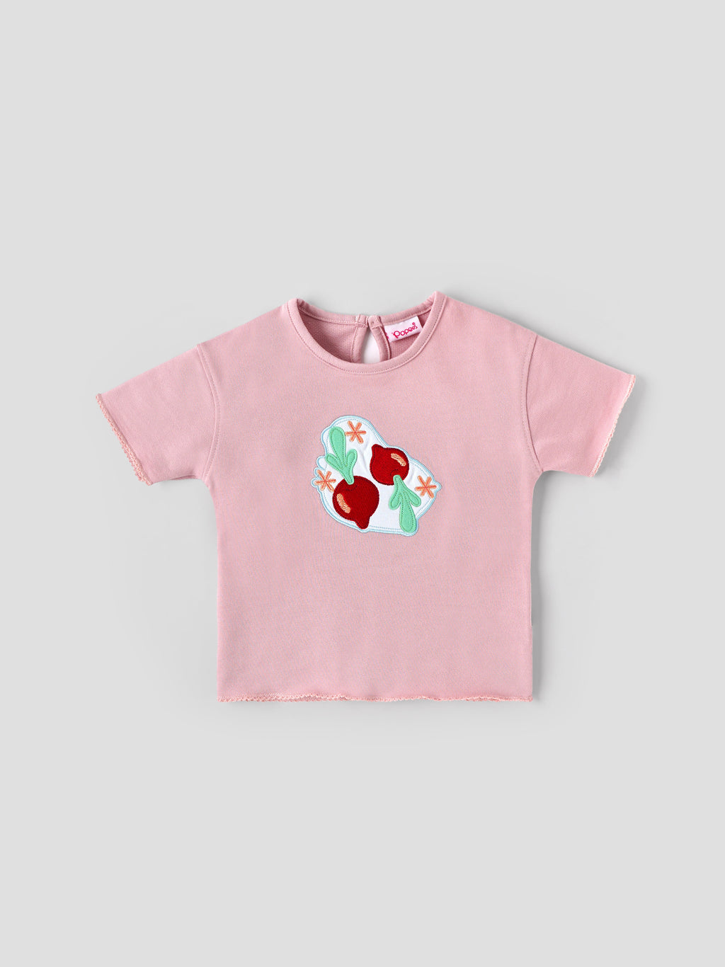 Popees Baby Girls Knit Short Sleeve Top| 9 Months to 4 Years