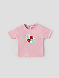 Popees Baby Girls Knit Short Sleeve Top| 9 Months to 4 Years
