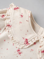 Popees Baby Girls Floral Cotton Top | Cream Printed Long Sleeve Peter Pan Collar Outfit (9 Months–4 Years) (Copy)