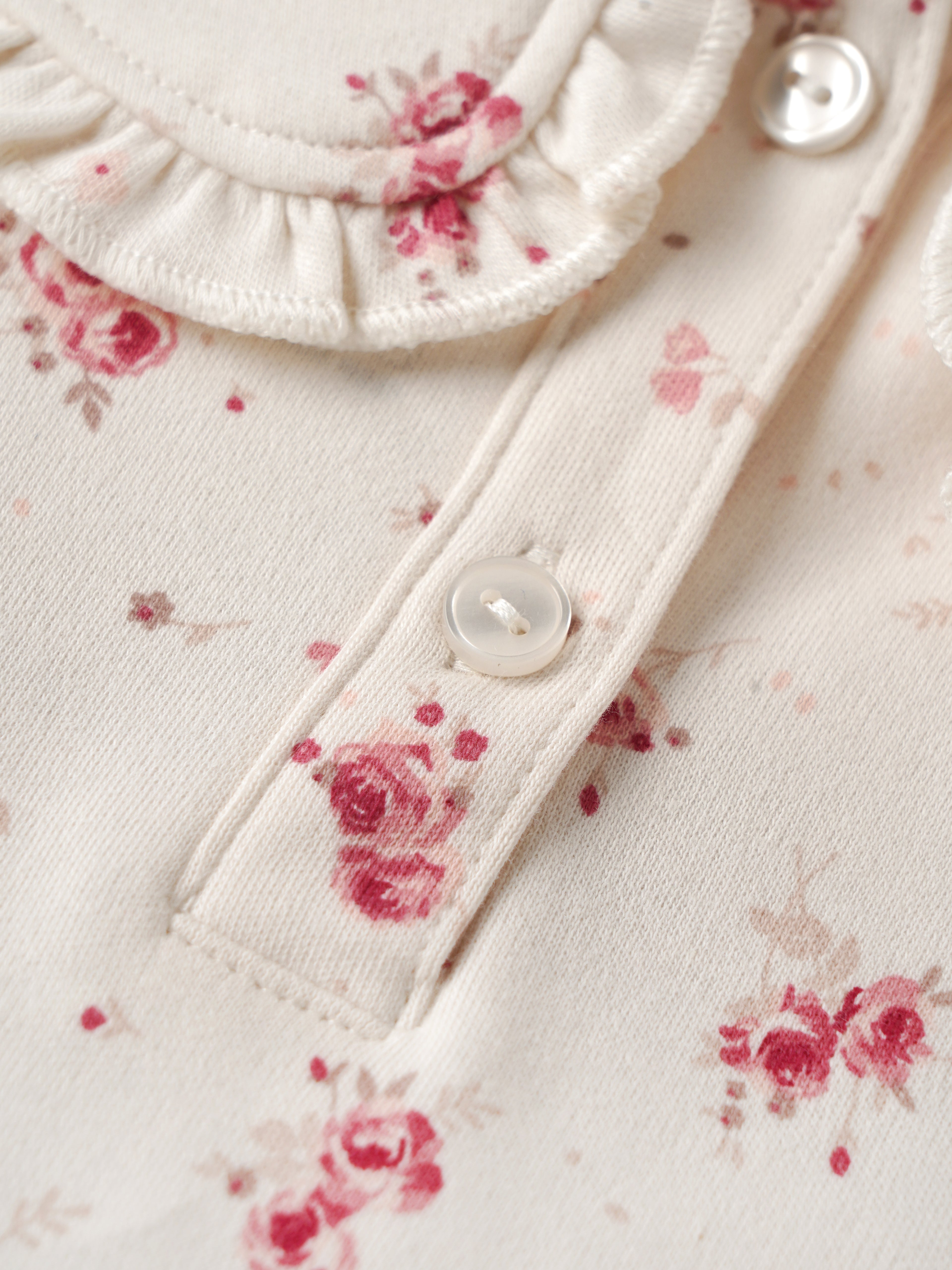 Popees Baby Girls Floral Cotton Top | Cream Printed Long Sleeve Peter Pan Collar Outfit (9 Months–4 Years) (Copy)