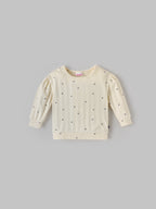Popees Soft & Stylish Heart Printed Full Sleeve Top (1-9 Months)for New Girls