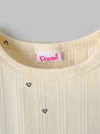 Popees Soft & Stylish Heart Printed Full Sleeve Top (1-9 Months)for New Girls