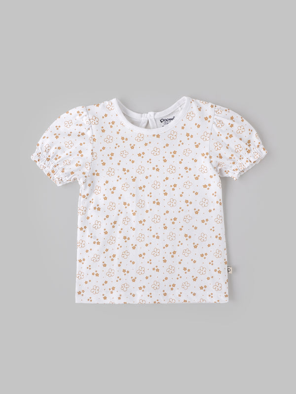 Popees Cute and Comfortable All Over Printed Top (1-6 Years)for Baby Girls