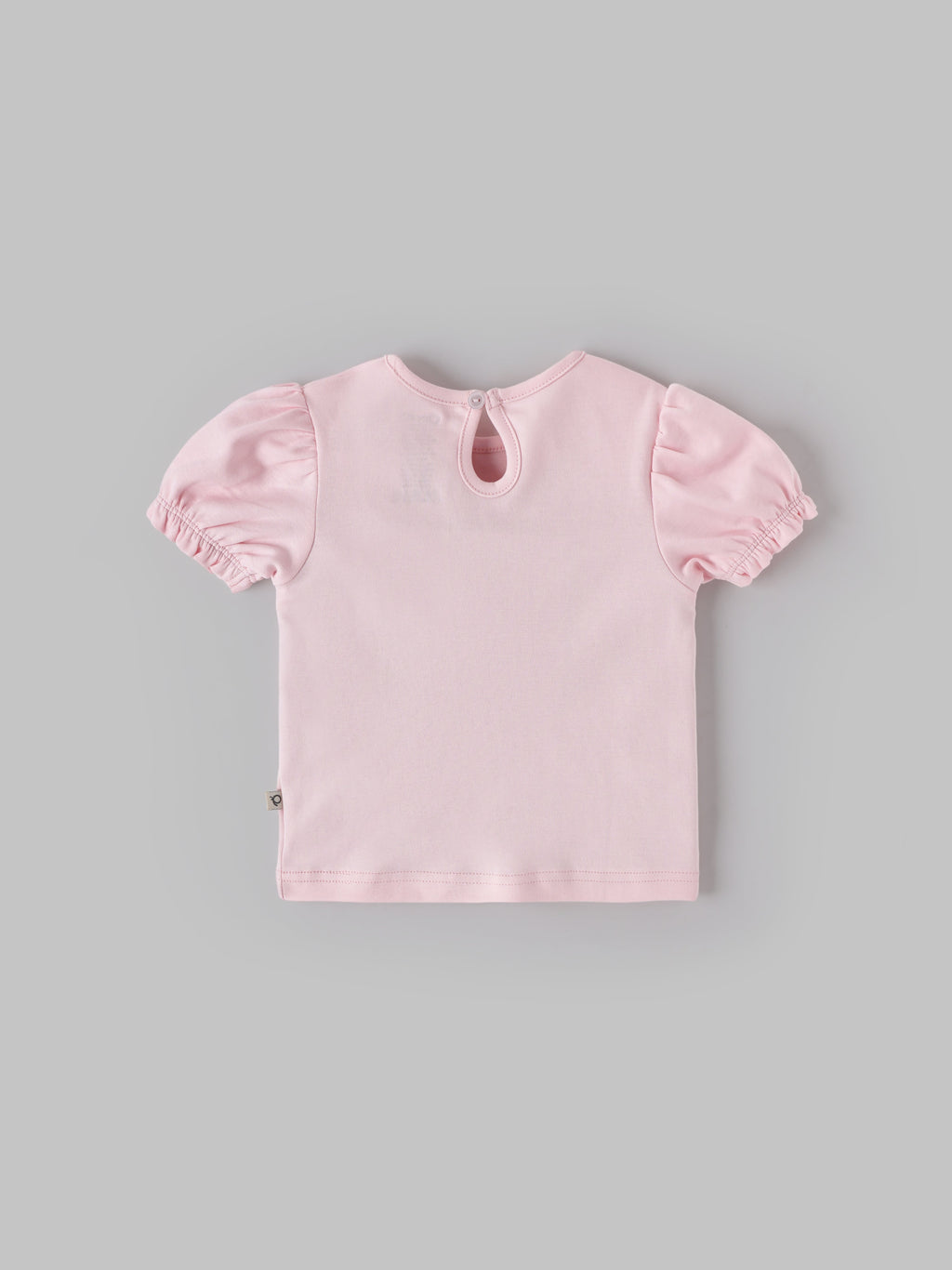 Popees Baby Girls Print Puff Sleeve Cotton T-Shirt| Pink| 9 Months to 4 Years