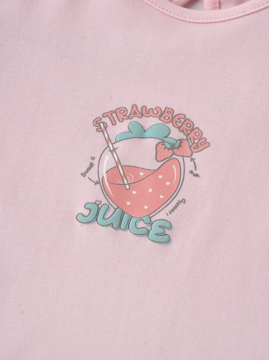 Popees Baby Girls Print Puff Sleeve Cotton T-Shirt| Pink| 9 Months to 4 Years