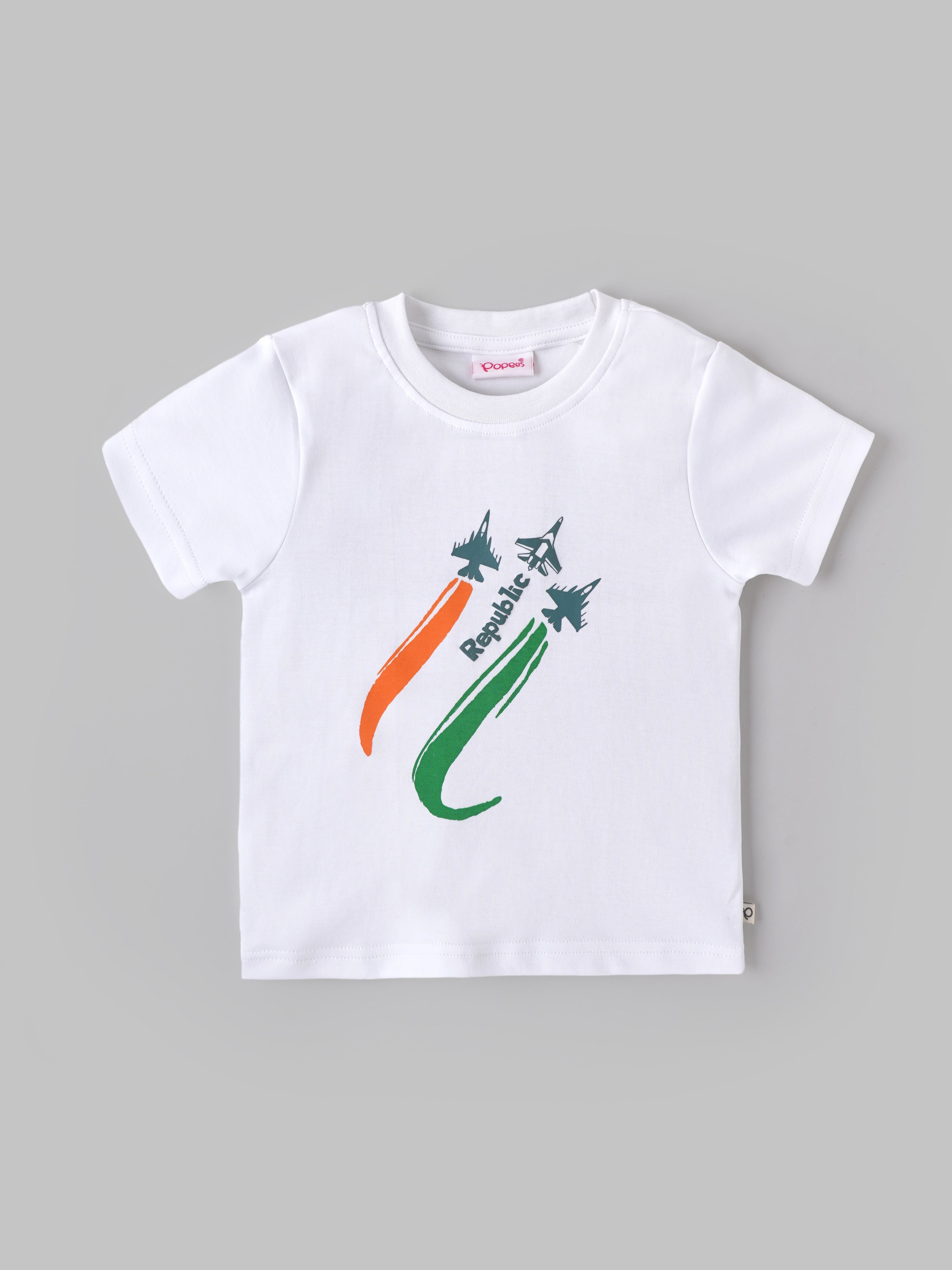 Popees Baby Boys Republic Day Printed T-Shirt (9 Months to 4 Years)