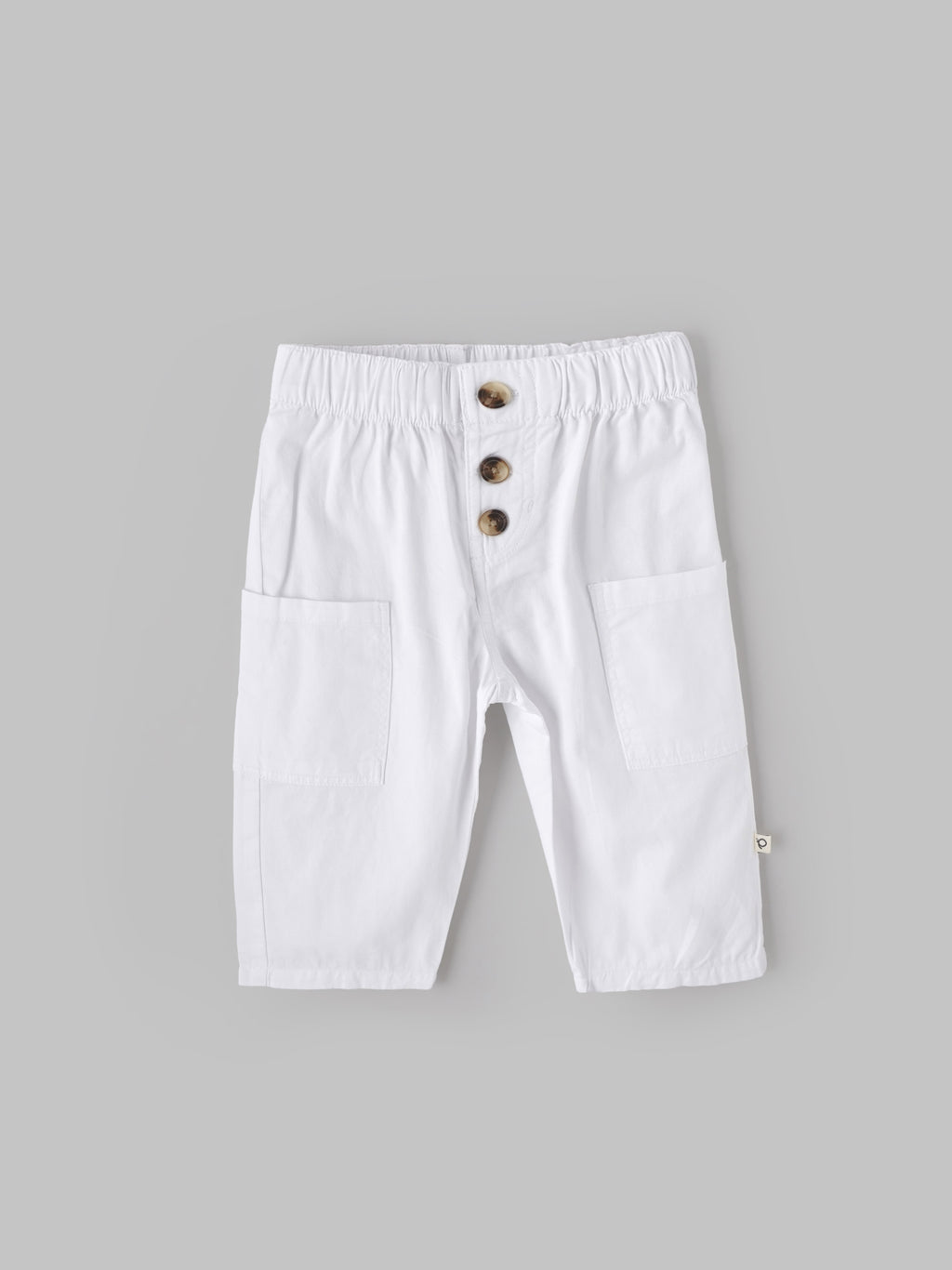 Popees Baby Unisex White Cotton Casual Pant| 9 Months to 4 Years