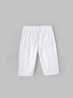 Popees Baby Unisex White Cotton Casual Pant| 9 Months to 4 Years