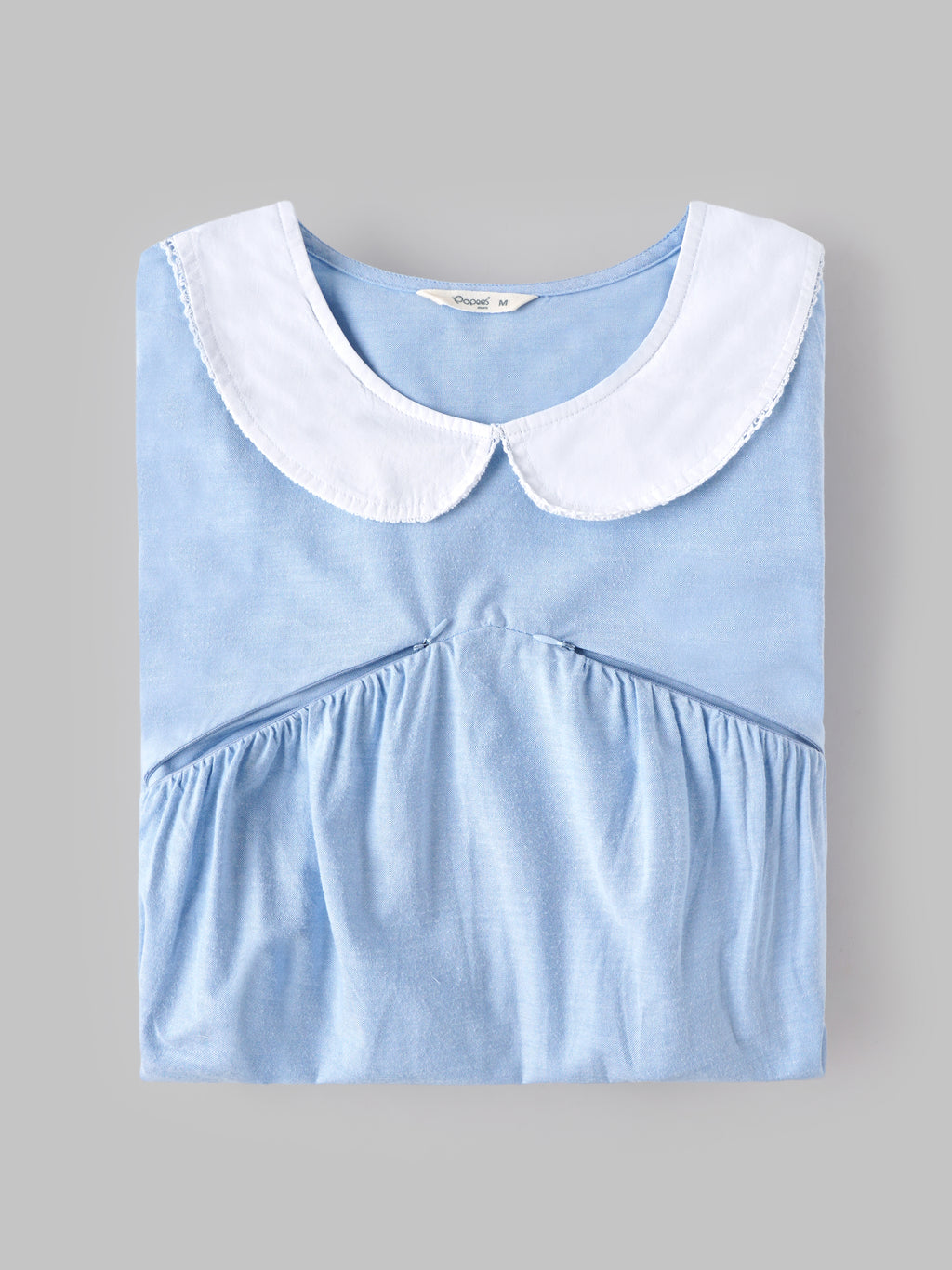 Popees Maternity Soft Cotton Feeding Night Dress