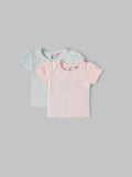 Popees Baby Girls Cotton Puff Sleeve Tops |3 Months to 24 Months