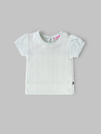 Popees Baby Girls Cotton Puff Sleeve Tops |3 Months to 24 Months