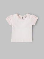 Popees Baby Girls Cotton Puff Sleeve Tops |3 Months to 24 Months