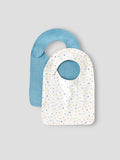Popees Soft Cotton Baby Bib Set with Snap Button Closure for Babies | Assorted Colors | 3-9 M