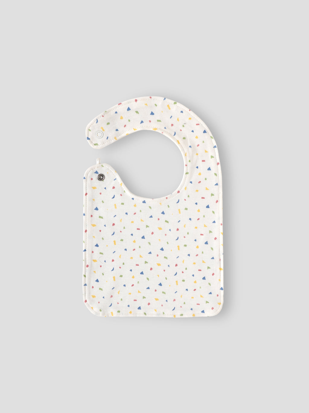 Popees Soft Cotton Baby Bib Set with Snap Button Closure for Babies | Assorted Colors | 3-9 M
