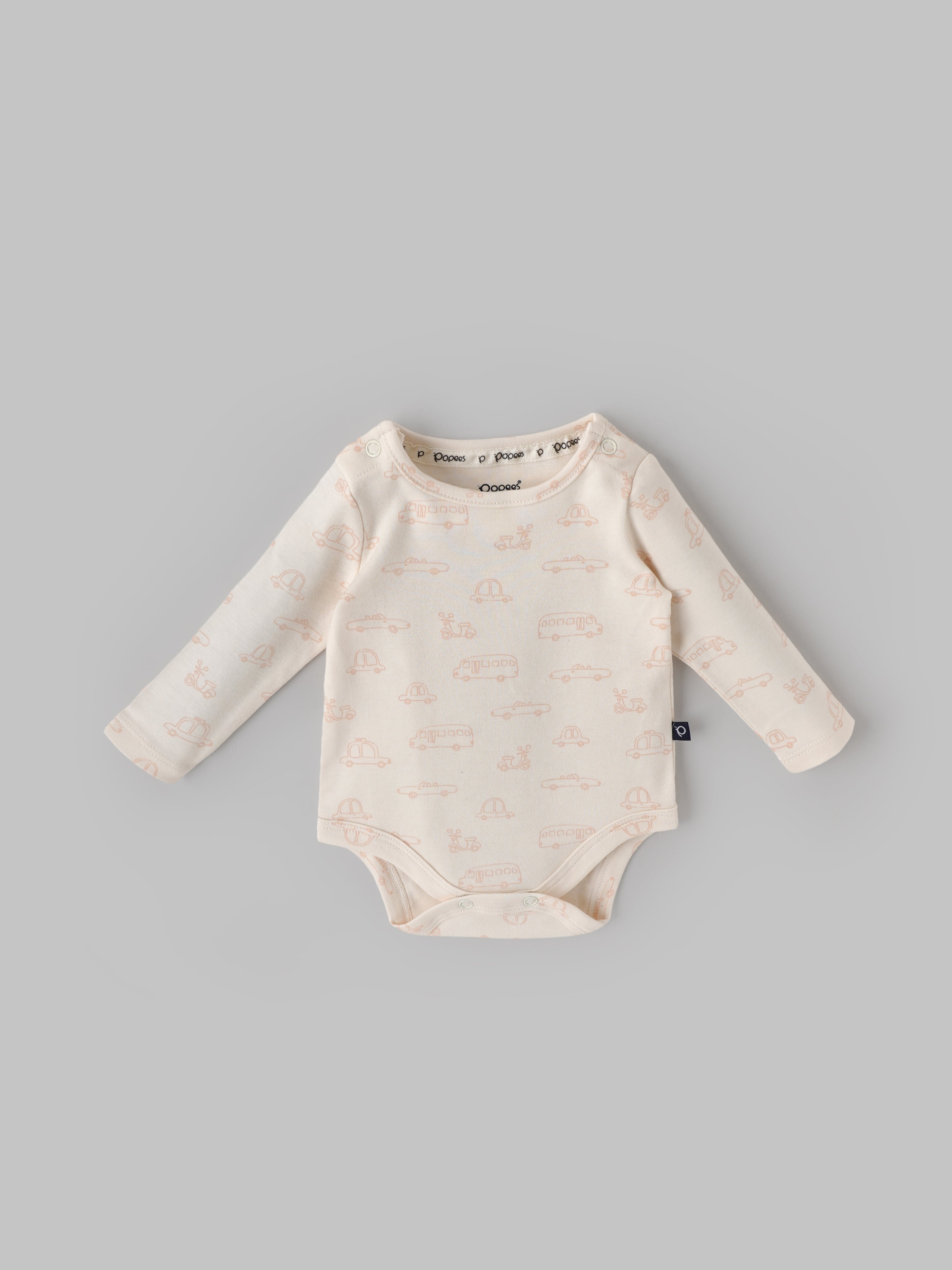 Popees Baby Boys Bodysuit Set Pack of 2| Tiny Baby, Newborn to 6 Months