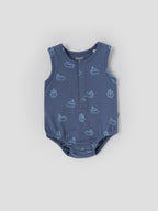 Popees Baby Boys Sleeveless Bodysuit Set Pack of 2| Tiny Baby, Newborn to 6 Months