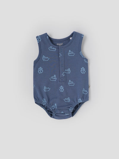 Popees Skin-friendly & Comfy Bodysuit (0-6 Months) for Newborn Boys