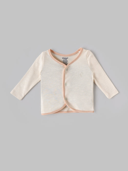 Popees Baby Boys Cotton Front Open Jabla Set |Tiny Baby, Newborn to 6 Months