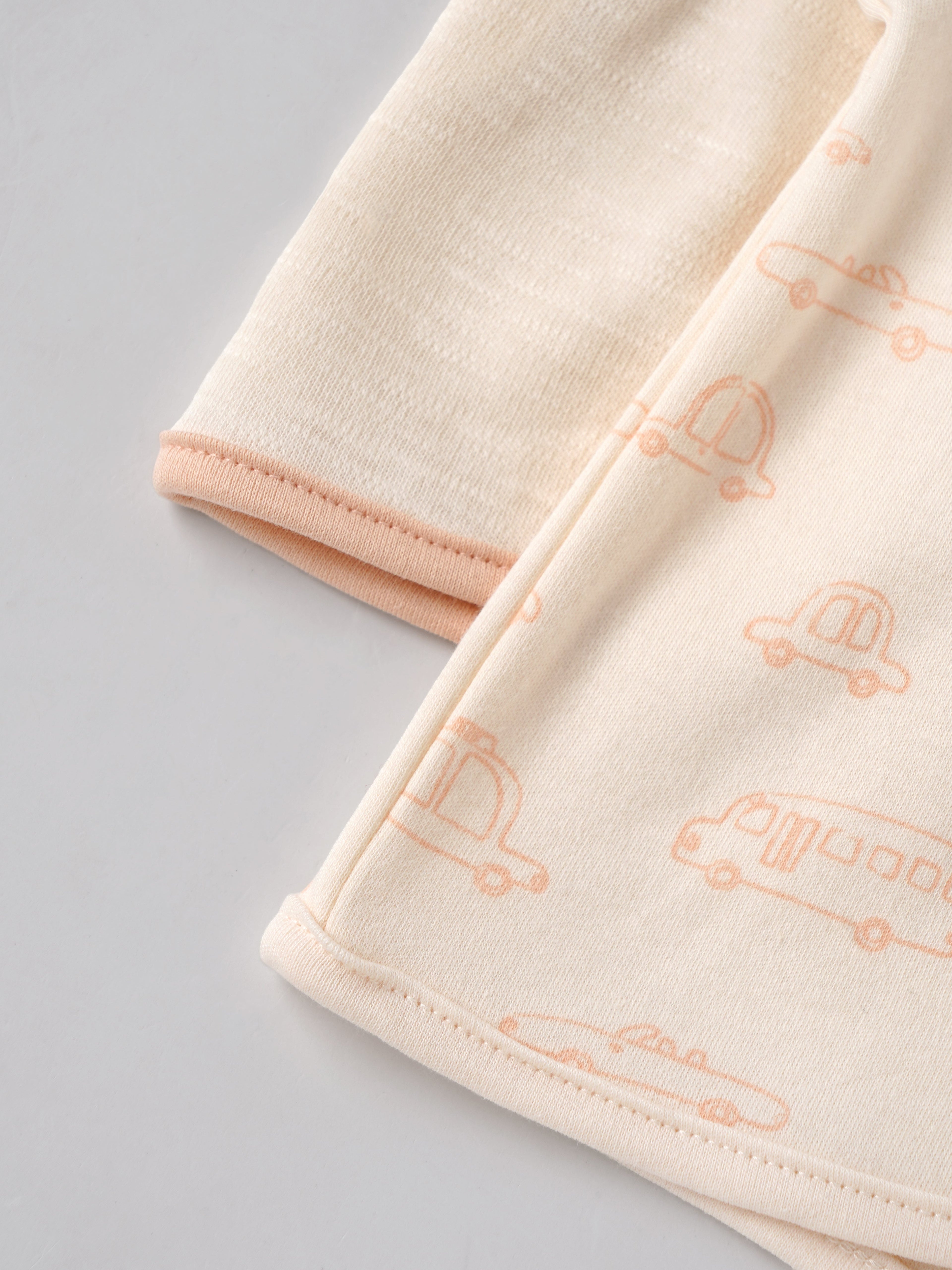 Popees Baby Boys Cotton Front Open Jabla Set |Tiny Baby, Newborn to 6 Months