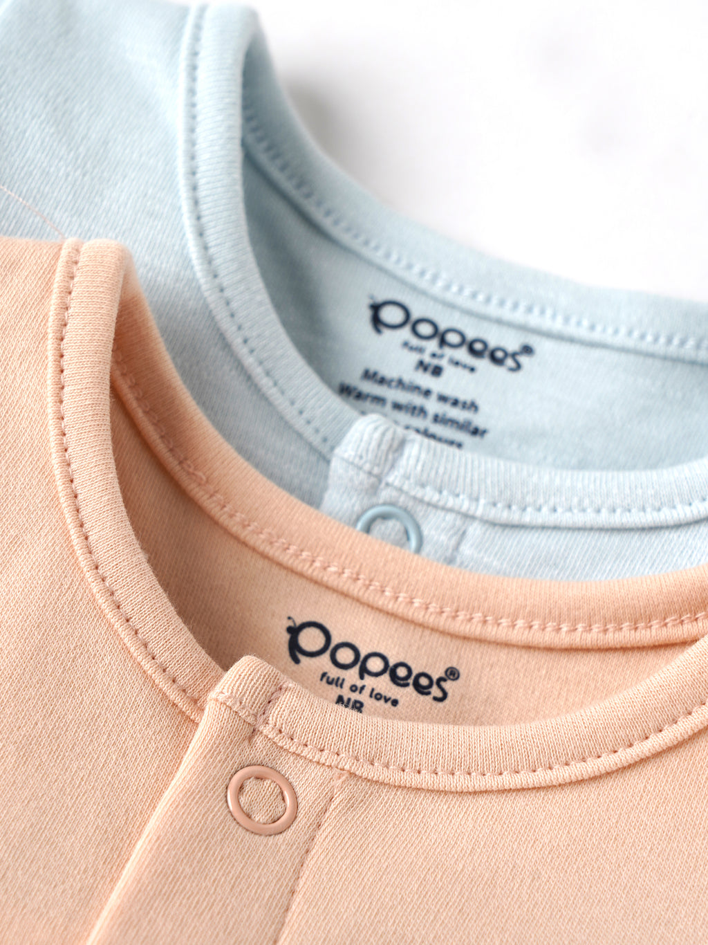 Popees Baby Boys Soft & Comfortable Printed T-Shirt Set | Pack of 2 Short Sleeve Tops with Front Button Closure | Cute Graphic Design | Everyday Casual Wear | NB–6 Months
