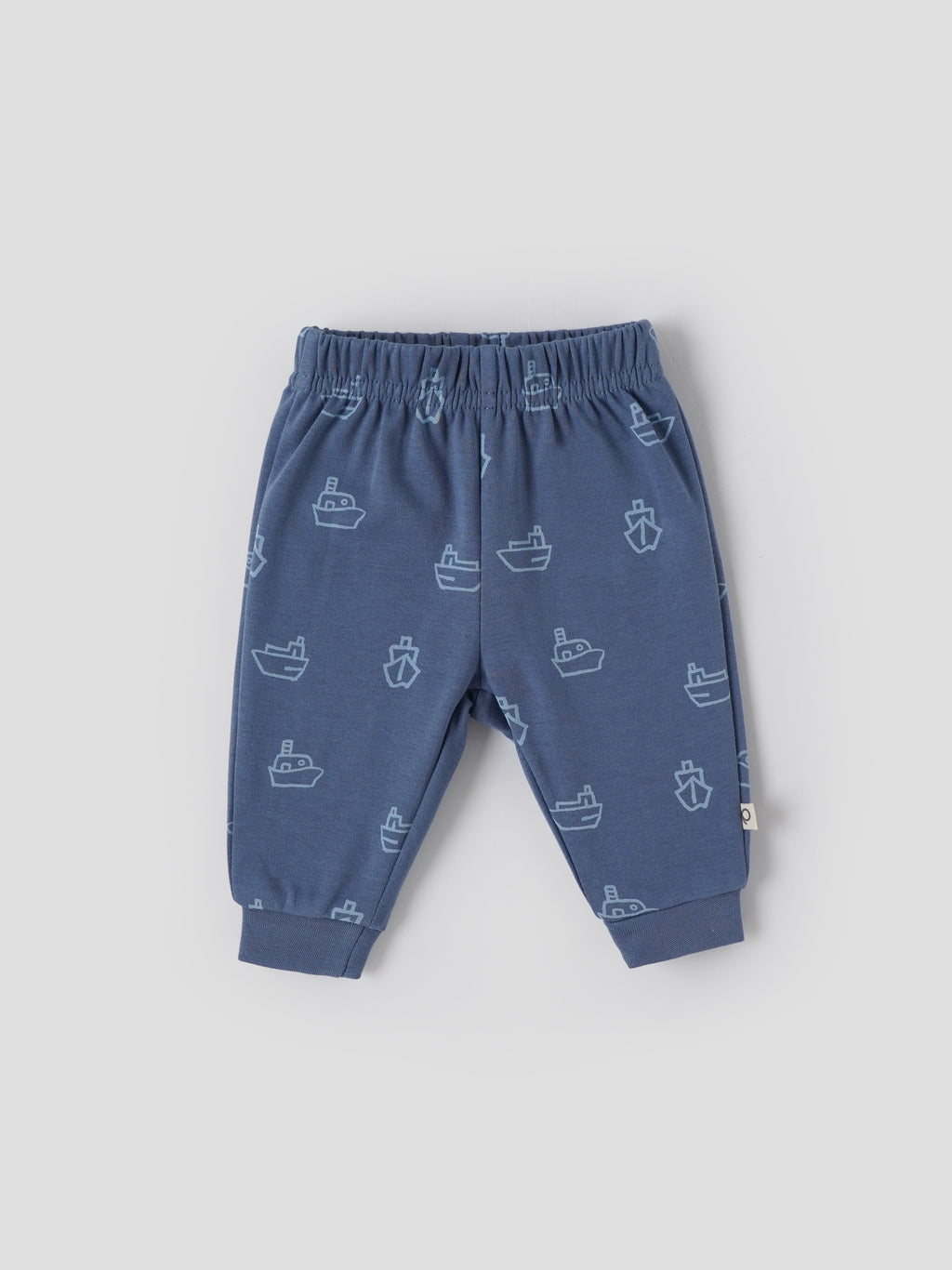 Popees Baby Boys Pack of 2 Cotton Pants| Newborn–9 Months| Soft Elastic Waist, Printed & Solid