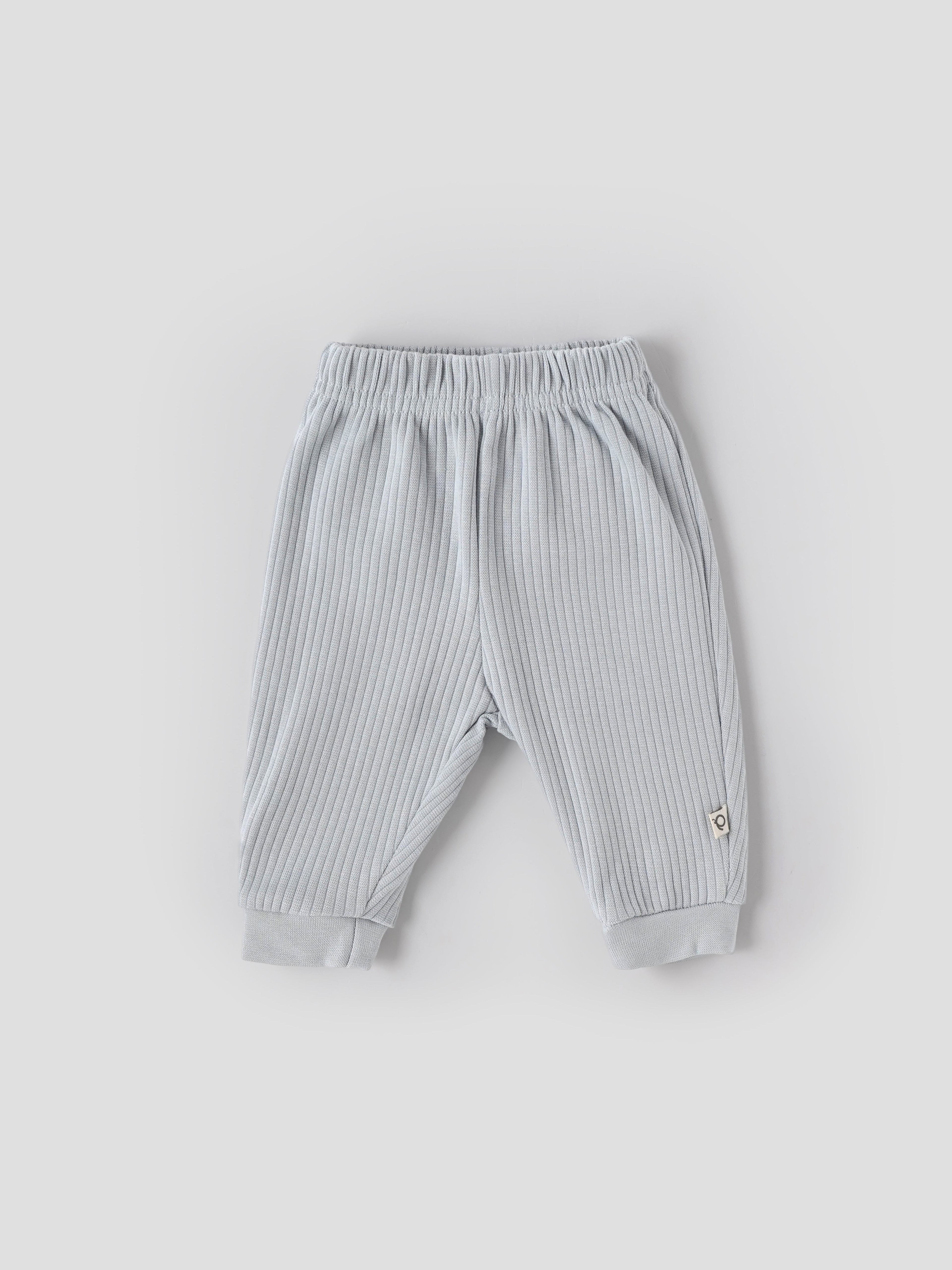 Popees Baby Boys Pack of 2 Cotton Pants| Newborn–9 Months| Soft Elastic Waist, Printed & Solid