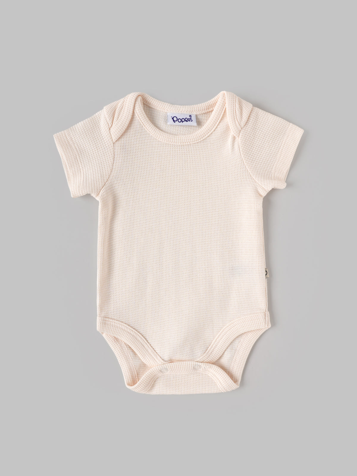 Popees Baby Girls Short Sleeve Bodysuit Set of 2 | Soft Everyday Wear | 0-6 Months