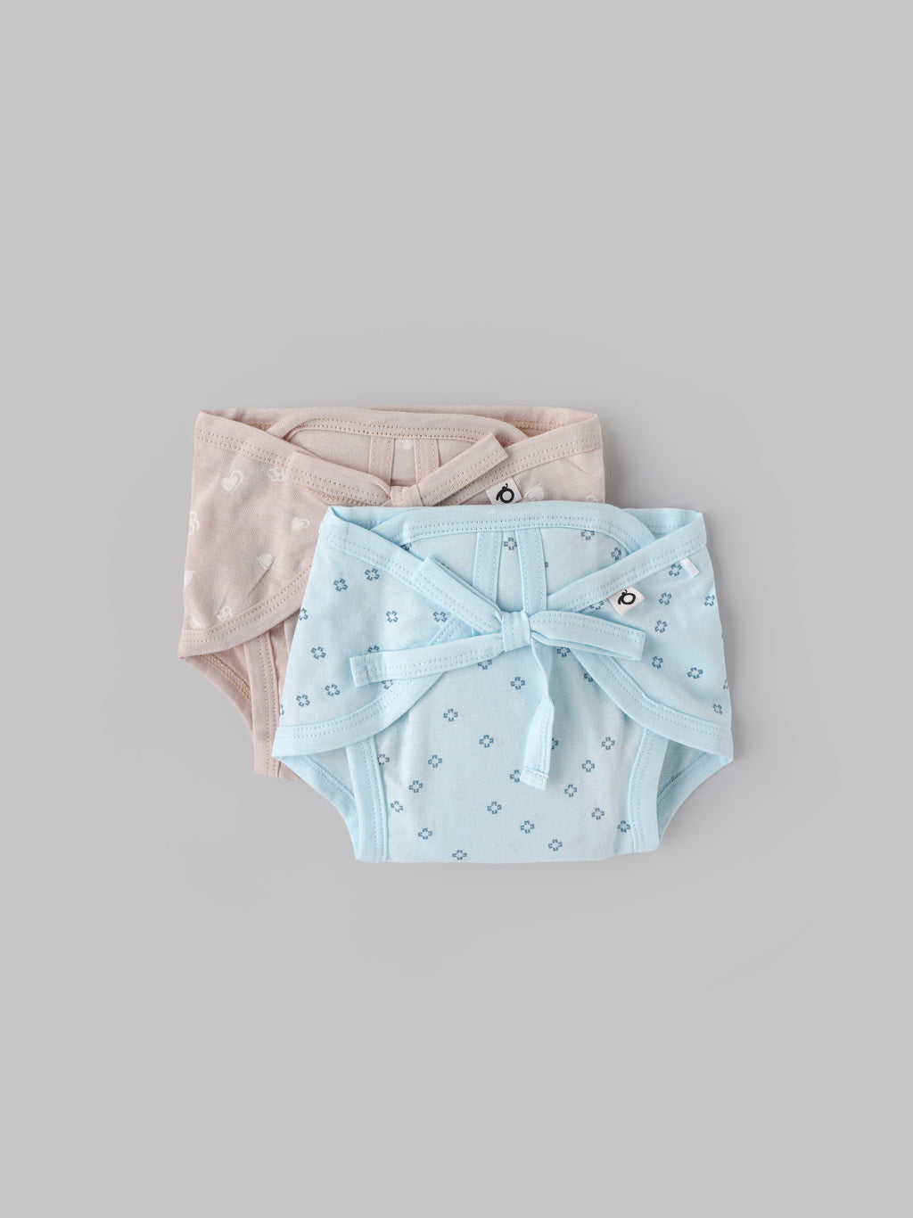 Popees Baby Printed Soft Nappy Set Pack of 2 (Newborn 0–1M)