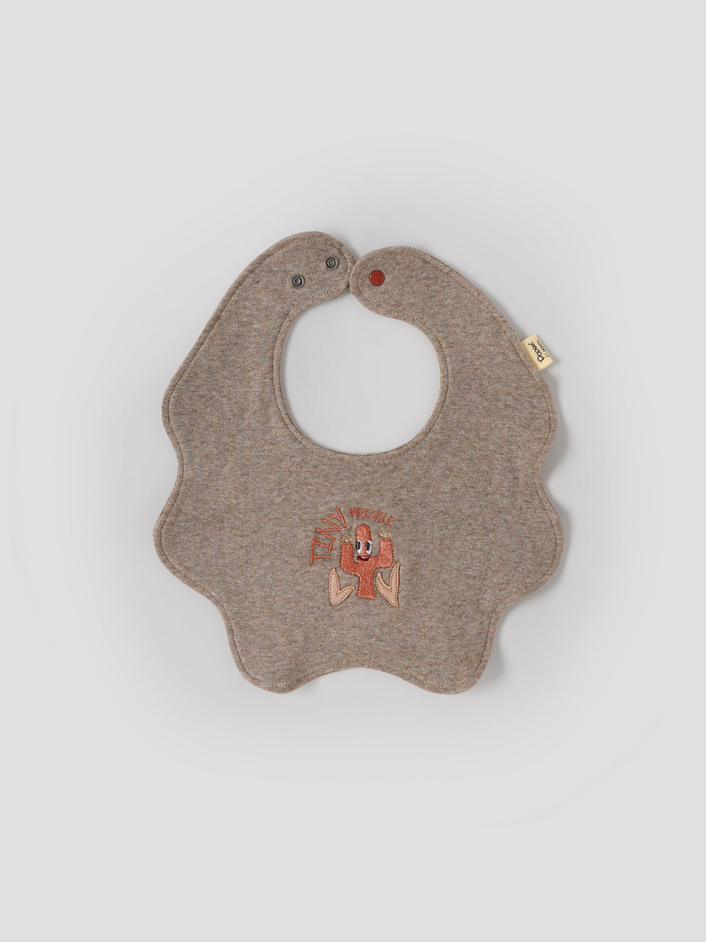 Popees Soft Cotton Baby Bib Set with Snap Button Closure for Newborns