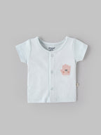 Popees Baby Cotton T-Shirt Combo Set, Soft Breathable Round Neck Snap Button Casual Wear Tops| Tiny Baby, Newborn – 6 Months