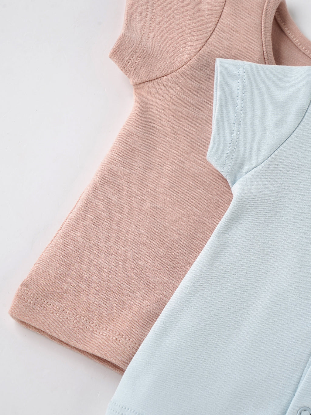 Popees Baby Cotton T-Shirt Combo Set, Soft Breathable Round Neck Snap Button Casual Wear Tops| Tiny Baby, Newborn – 6 Months