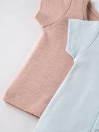 Popees Baby Cotton T-Shirt Combo Set, Soft Breathable Round Neck Snap Button Casual Wear Tops| Tiny Baby, Newborn – 6 Months
