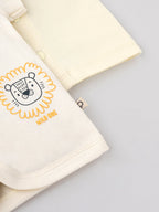 Popees Half Sleeve Front Open Jhabla Top(0-6 Months)for New Babies Made of Organic Bamboo Cotton Fabric