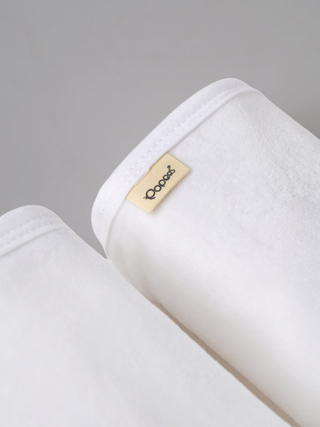 Popees Baby Terry Cotton Towel Pack of 2 | Soft & Absorbent White Newborn Baby Wrap