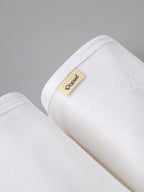 Popees Baby Terry Cotton Towel Pack of 2 | Soft & Absorbent White Newborn Baby Wrap