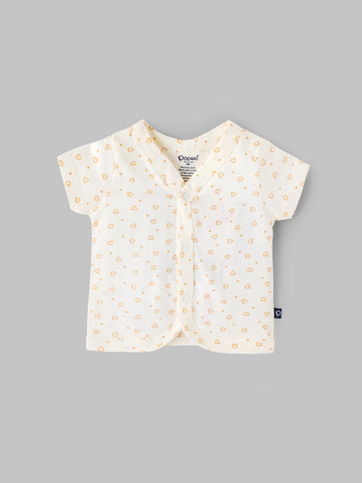 Popees Baby Girls Cotton Front Open Jabla Pack of 3 | Newborn (0–1 Months)