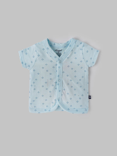 Popees Baby Girls Cotton Front Open Jabla Pack of 3 | Newborn (0–1 Months)